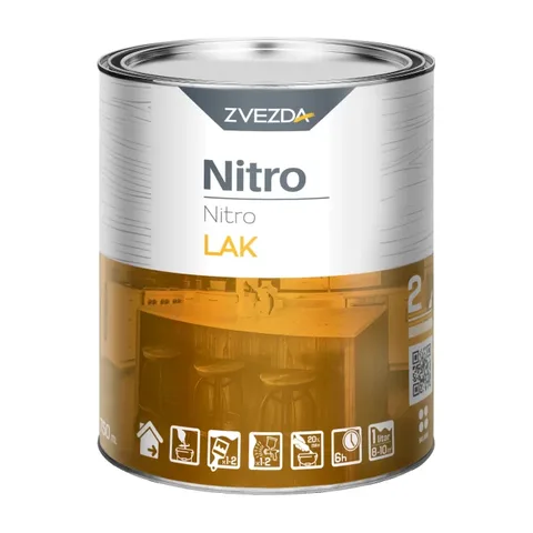 Lak za drvo Zvezda Nitro lak, 0,75 l