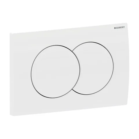 Geberit Delta01 tipka za aktiviranje – bela / hrom mat / hrom sjaj (Bela)