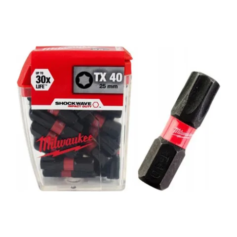 MILWAUKEE – Udarni bitovi TX ojačani – TX40 x 25 mm, 25 kom. – 4932430889
