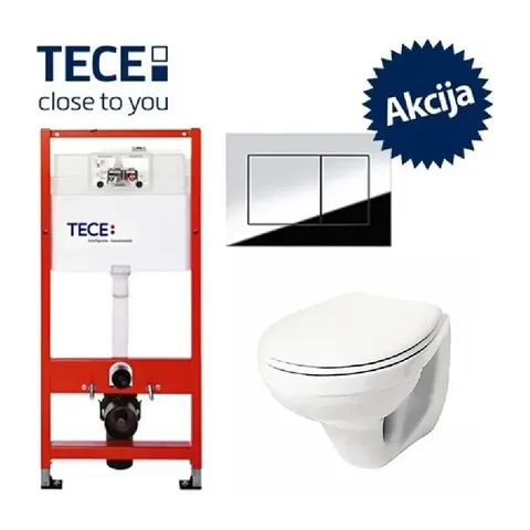 TECE Base set ugradni vodokotlić + KOLO Idol WC šolja + Slim Soft Close daska + TECE Now tipka hrom (TECE SET8)