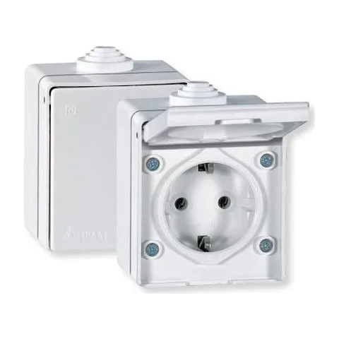 Prikljucnica Monofazna PVC IP54 AC201