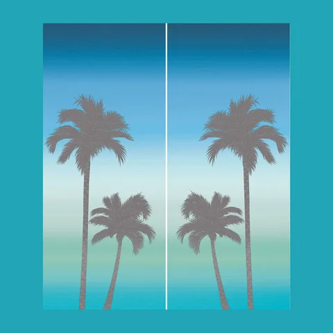 Palme S/2 Blu/Verde A+B Comp. 2 pz Rett. 120×280
