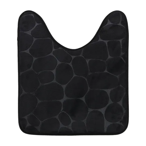 Tendance tepih oko wc šolje memorijska pena 45×50, crna