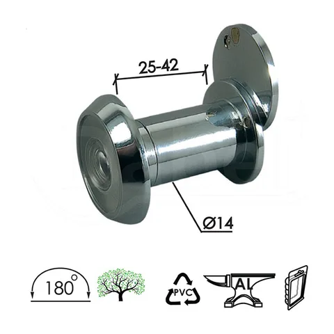 Špijunka za vrata ŠP4033 HR FI14/25-42MM/180` 180 stepeni DBP1 (3303059)