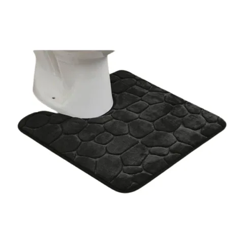 Tepih za kupatilo 50x50cm mikrofiber crni (7745103)