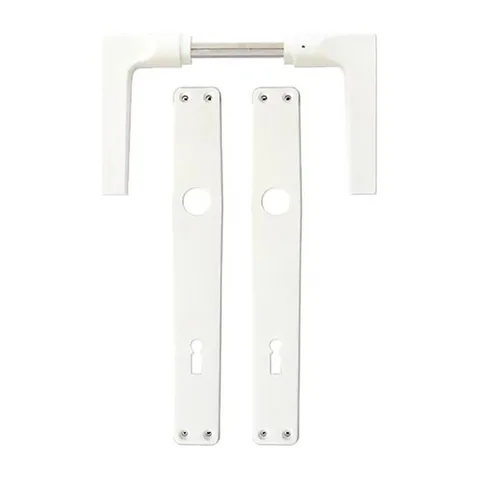 Kvaka+štit ključ PVC bela /47554