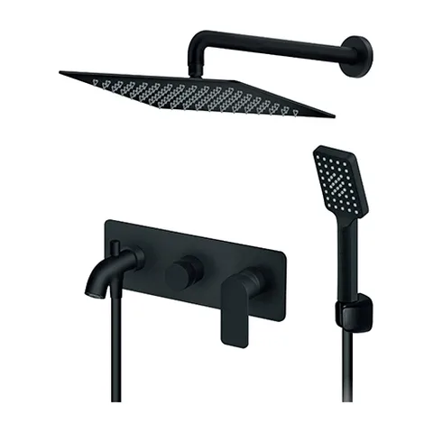 ROSAN S2 BLACK Baterija za tuš kadu 231705B