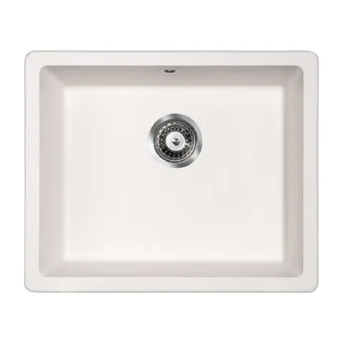 Metalac QUADRO U 50 granitna sudopera podgradna bela 570×470 mm – Ø90 (347261)