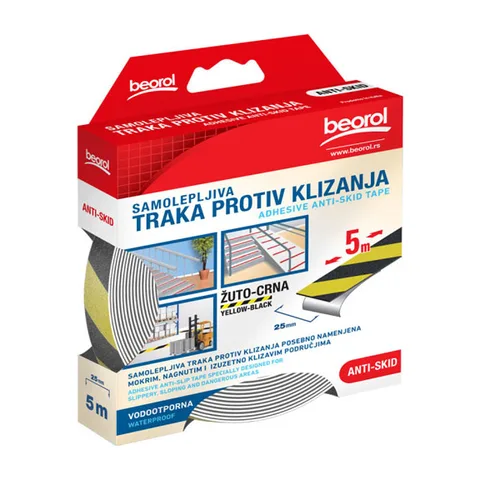 Samolepljiva traka protiv klizanja Anti-Skid 25mmx5m GT5YB