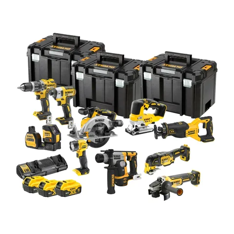 DeWalt – Aku set mašina, 18V XR, 10 delova, TSTAK koferi – DCK1012P4T