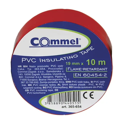 Commel Izolir Traka 0.13 mm x 15 mm x 10 m Crvena – C 365-604