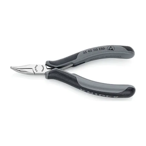 Knipex – Elektroničarska klešta za hvatanje ESD pod uglom 45° 115mm – 35 42 115 ESD