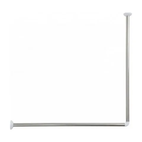 DRŽAČ ZAVESE 80X80 INOX HROM