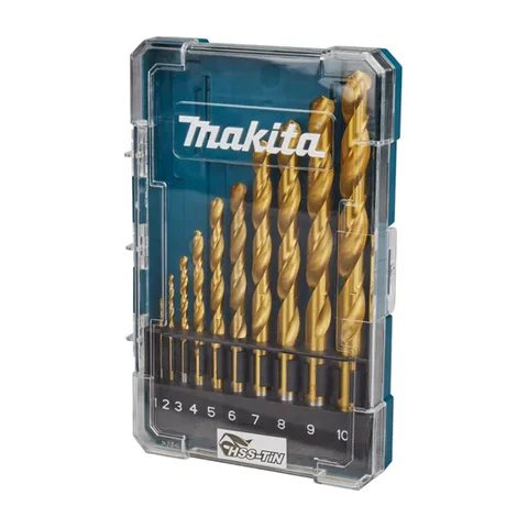 Makita 10-delni set HSS-TiN Economy burgija za metal (D72849)