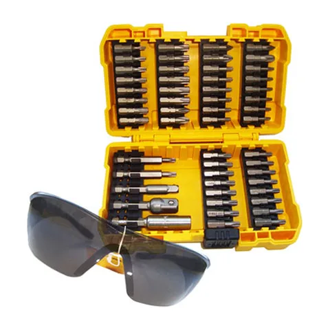 DeWalt – Garnitura bitova, 53.dela + zaštitne naočare – DT71550