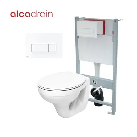 ALCA PLAST set ugradni vodokotlić + KOLO Idol WC šolja + Arizona C1 daska + tipka bela (ALCA SET1)