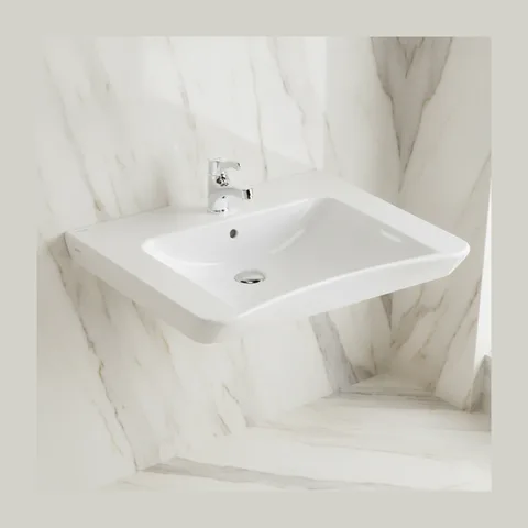 Vitra S20 zidni lavabo za osobe sa invaliditetom 65 × 56 cm beli (5291B003-0001)