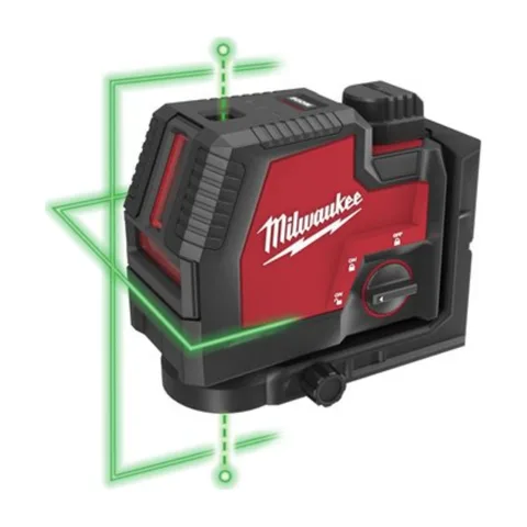 Milwaukee – USB punjivi laser sa zelenim ukrštenim linijama sa vrhovima, 4 V, 3.0 Ah, u Kitbox-u, L4 CLLP-301C – 4933478099