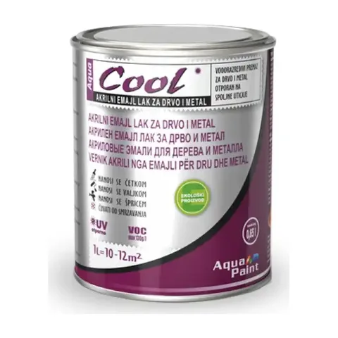 COOL-AKRILNI EMAJL LAK 0.65L-SIVI