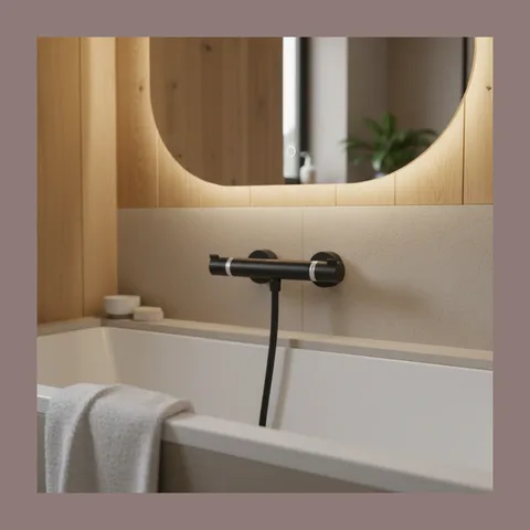 Hansgrohe Ecostat Comfort MattBlack slavina za kadu termostatska (13116670)