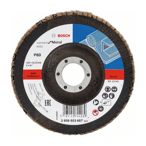 Bosch lamelni brusni disk X431,125mm,22,23mm,60 (2608603657)