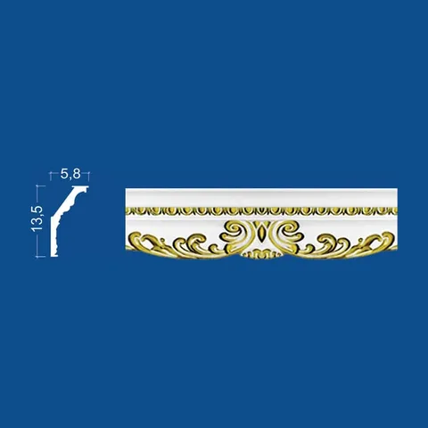 Stiropor ornament lajsna B-36 Gold