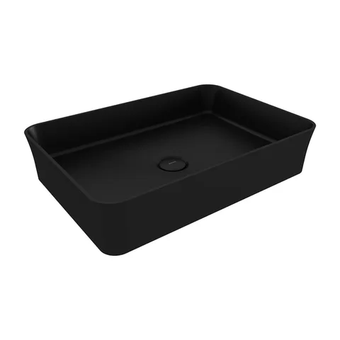 LAVABO SOTTILE 55×38 CRNI MAT SQUARE BOCCHI