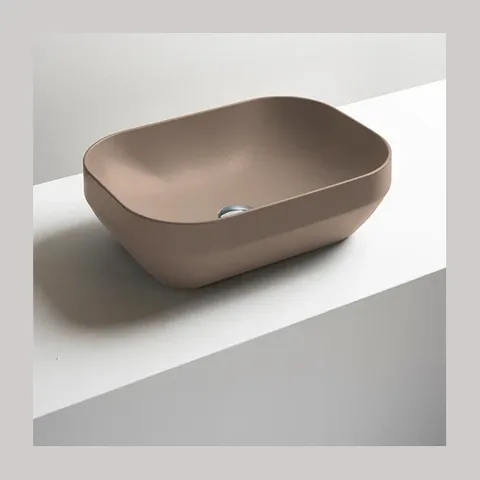 AXA Nadgradni četvrtasti Lavabo Decus 50×35 – Bež Mat