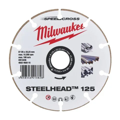Milwaukee – Dijamantski disk za sečenje, 125 x 22,23 mm -Premium STEELHEAD – 4932492015
