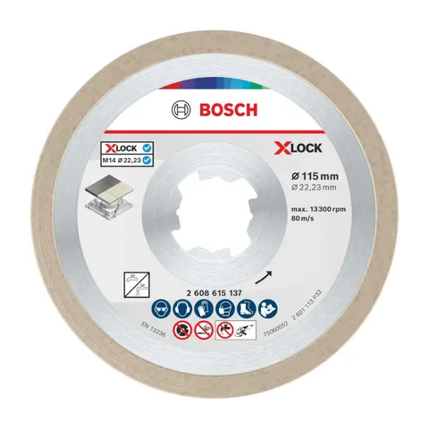 Bosch – Ceramic rezna ploča, 115×7 mm, otvor X-Lock – 2608615137