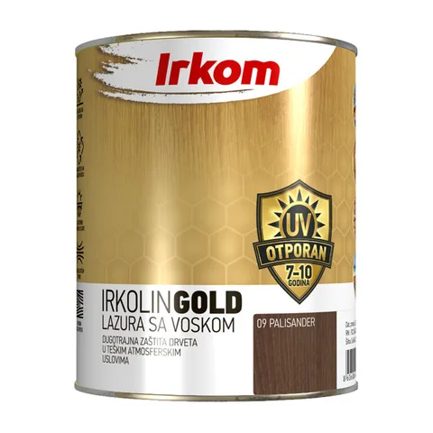 Lak i lazura za drvo Irkolin Gold, 3 l