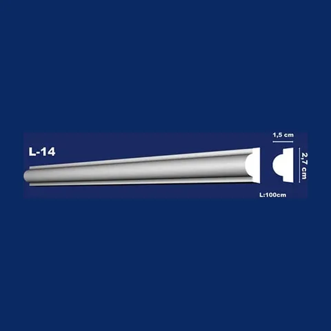 Gipsana lajsna linijska L-14