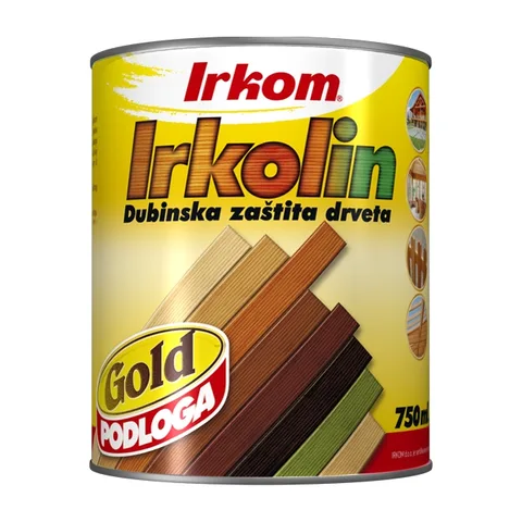 Lazura za drvo Irkom Irkolin Gold, 750 ml