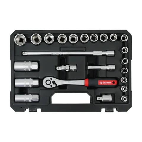 Set Red Stripe nasadni ključevi 3/8“,6ugaoni, 24KOM