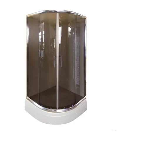 TUŠ PARAVAN POLUKRUŽNI R90 6MM GREY GLASS