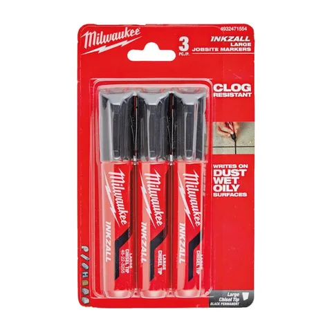 Milwaukee – Markeri crni L, INKZALL™, 3 kom – 4932471554