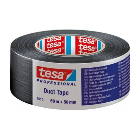 Duct Traka Basic Crna Tesa 50m x 50mm 04610-00004