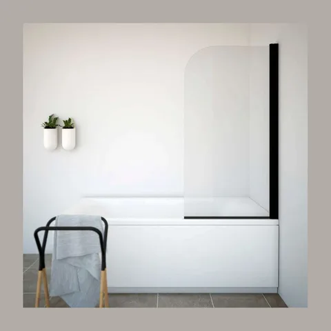 Paravan za kadu Titan 75×140 BLACK