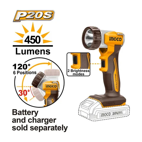 CWLI2058 AKU RADNA LAMPA SOLO 450lm SUPER INGCO