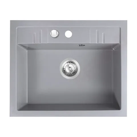 FERRO Siva granitna sudopera, Sifon FI115 mm sa sajlom