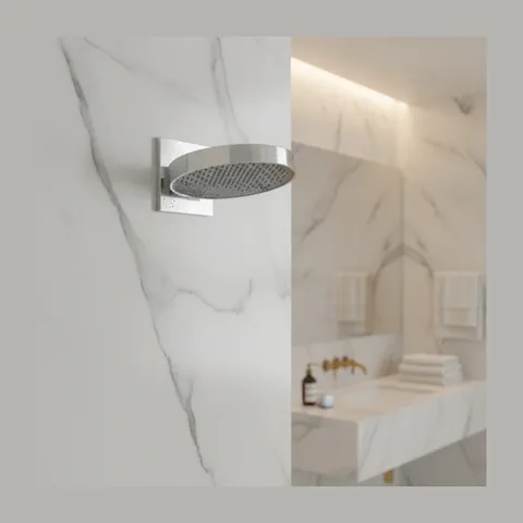 Hansgrohe Rainfinity nadglavna tuš ruža 250 PowderRain sa izlivom (26226000)