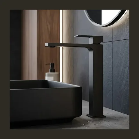 PEŠTAN Fluenta QXL slavina za lavabo visoka crna (40010769)
