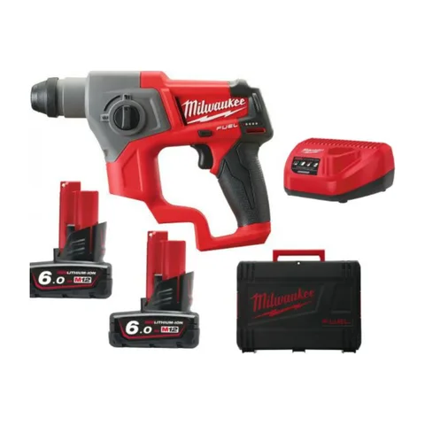 Milwaukee Akumulatorska bušilica udarna SDS+ 12V 6Ah M12 CH-602X, 4933451510
