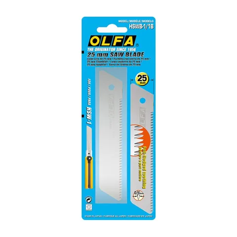 Olfa – Nožići sa nazubljenim ivicama 25mm – HSWB-1/1B