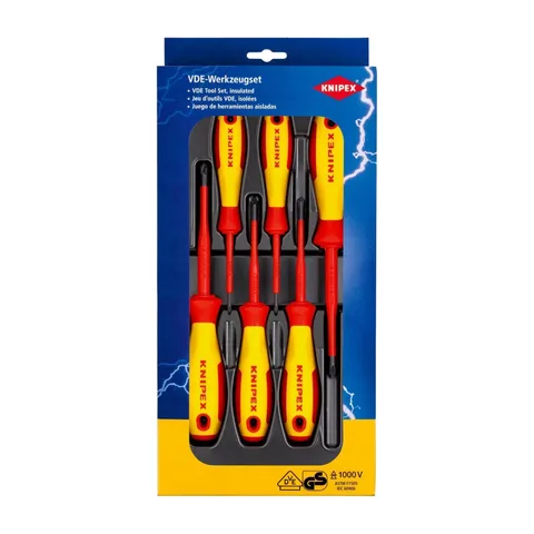Knipex – Set izolovanih odvijača 1000V 6/1 – 00 20 12 V05
