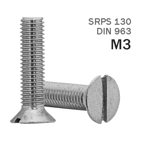 VIJAK SRPS 130 M3 (DIN 963) cinkovan