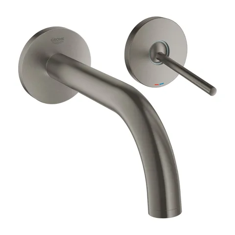 Grohe Atrio Zidna Slavina Za Umivaonik 185Mm Izliv Brushed Hard Graphite 19287AL3