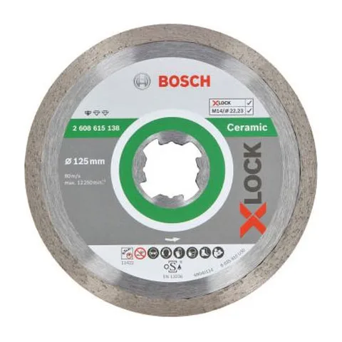 Bosch X-LOCK dijamantska rezna ploča 125×22,23×1,6×7 2608615138