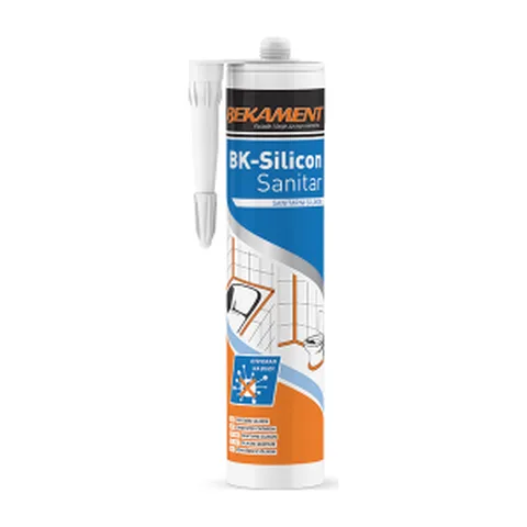 Bekament BK Silikon Sanitar Beli.,280 ml