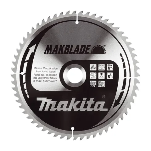 List testere 260x30x2,3 Z60 MAKITA
